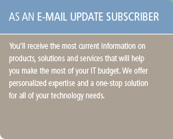 As an E-mail Update Subscriber