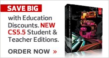 Save big with CS 5.5 educational discounts