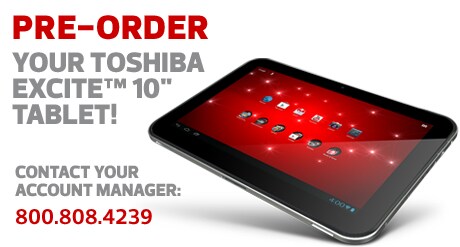 Pre-order Toshiba Excite Tablet