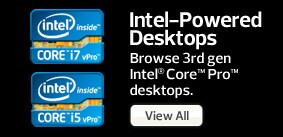 Browse desktops with Intel 2nd generation Intel Core vPro processors