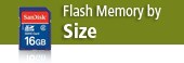 Flash Memory by Size