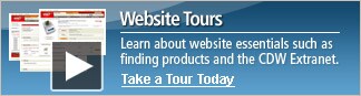 Website Tours. Learn about website essentials such as finding products and the CDW Extranet. Click here to take a tour today!