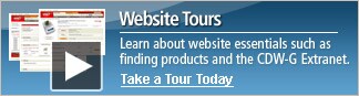 Website Tours. Learn about website essentials such as finding products and the CDW-G Extranet. Click here to take a tour today!
