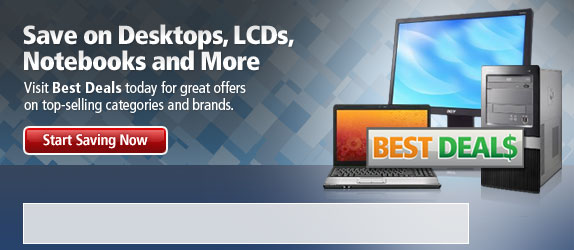 Best Deals! Ready to Save? You're just a click away from limited time deals on select HP desktops - plus explore great offers on notebooks, LCDs, printers and more.  Start saving today!