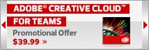 Adobe Creative Cloud for teams promotion