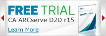 CA ARCserve D2D Trial