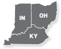 Ohio and Kentucky Map thumbnail