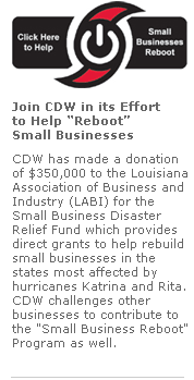 Join CDW in efforts to help small businesses get back on their feet or reboot