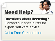 Contact our software licensing specialists
