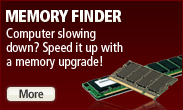 Computer slowing down?  Speed it up with a memory upgrade!